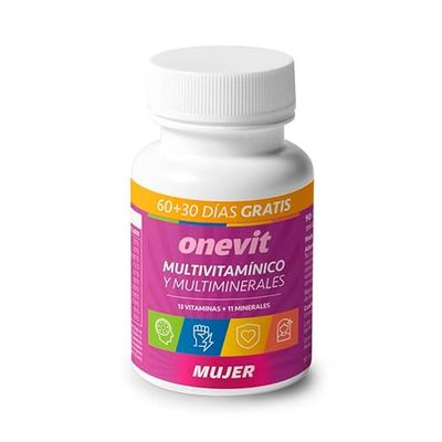 Onevit Multivitamínico Mujer - 90 cápsulas - 13 vitaminas+11 minerales. Una cápsula al día