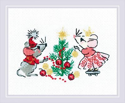 RIOLIS Counted Cross Stitch - Kit da 6,25 "X5-Waiting For A Holiday (14 Count)