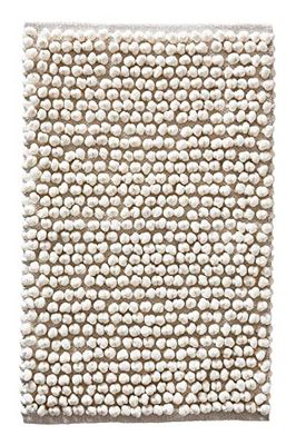 JOTEX Tapis de Bain Popcorn Blanc, 80 x 150 cm