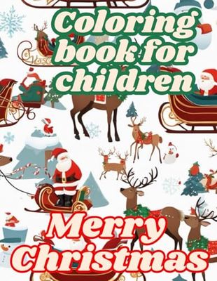 Coloring book for children: Merry Christmas
