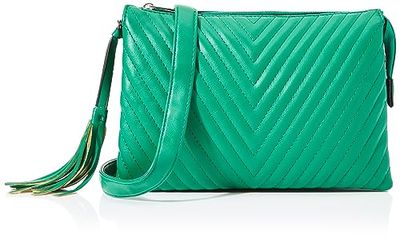 Envy Women's 3307 Green Crossbody Bag, Verde, Small