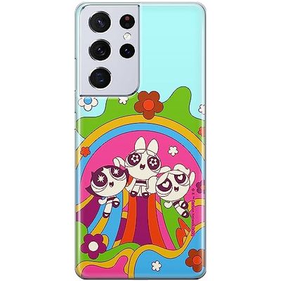 ERT GROUP mobiltelefonfodral för Samsung S21 ULTRA originalt och officiellt licensierat The Powerpuff Girls mönster The Powerpuff Girls 045, fodral tillverkad av TPU-plast