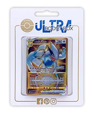 Lugia VSTAR 211/195 Shiny Gold - Myboost X Epée et Bouclier 12 Tempête Argentée - Box med 10 franska Pokémon-kort