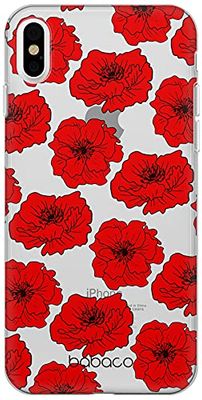 ERT GROUP etui na telefon Apple Iphone XS Max, case oryginalny i oficjalnie licencjonowany przez Babaco, wzór Kwiaty 018, optymalnie dopasowane, plecki z TPU cześciowo przeźroczyste