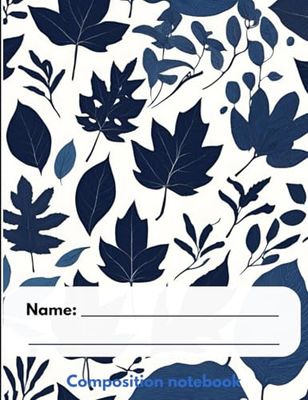 Composition Notebook 7.5" x 9.75", Wide Ruled, Adorable College Needs & Perfect for Back to School