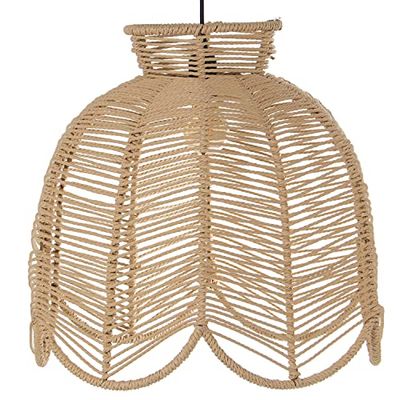 LAMPARA TECHO BAMBU NATURAL, 1XE27, MAX.60W NO INCLUIDO_50X50X45CM, CABLE NEGRO:165CM