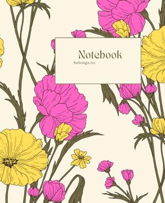 Vintage Flowers Notebook