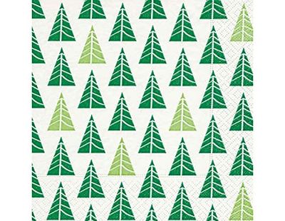 Servetter papper Pointed trees green 33x33cm. 20u.