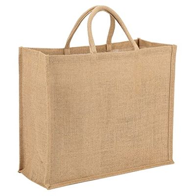 La cordeline Bolso multiuso de tela de yute 25 L, 45 x 19 x 33 cm, color natural