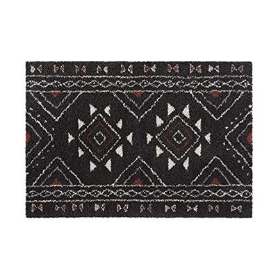 Douceur D'Intérieur, Tappeto rettangolare 120 x 170 cm Polipropilene Saharienne Nero