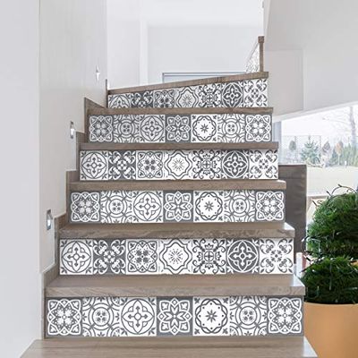 Berto Tegelstickers voor trappen | Tegelstickers | Tegelstickers | Tegelstickers | Tegelstickers | 15 x 105 cm | 2 strepen
