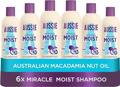 Aussie Miracle Moist Shampoo 300 ml - Pack of 6