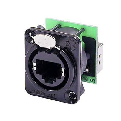 Neutrik NE8FDP-B - Embase RJ45 dos à dos