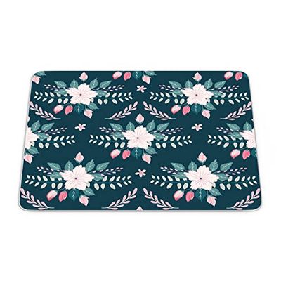 Bonamaison, Tappetino per mouse rettangolare, con stampa digitale, antiscivolo, per ufficio e casa, dimensioni: 22 x 18 cm