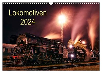 Lokomotiven 2024 (Wandkalender 2024 DIN A3 quer), CALVENDO Monatskalender: Potraits und Details der Lokomotiven