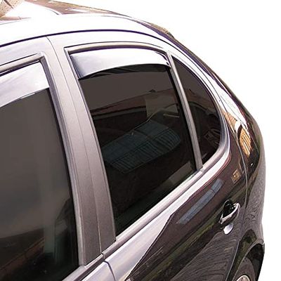 ClimAir Car Comfort Deflectores de Aire Master Negro (Trasera) Compatible con Hyundai Bayon (BC3) 2021