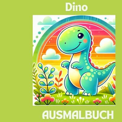 Dino Ausmalbuch: Das Ausmalbuch für kleine Dino Freunde, es warten 30 Dino Motive , für Kleinkinder die Dinos lieben.