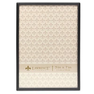 Lawrence Frames moldura para fotos preto 5 x 7, vidro, 5 x 7