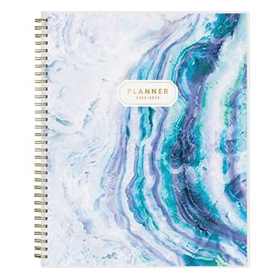 Blue Sky 2022-2023 Academisch Jaar Wekelijkse & Maandplanner, 8.5" x 11", Frosted Flexibele Cover, Draadgebonden, Gemma (118177-A23)