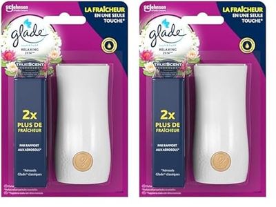 Glade Touch&fresh Diffuseur Relaxing Zen - Infusé Aux Huiles Essentielles (Lot de 2)