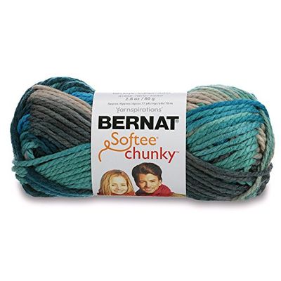 Bernat Tamaño pequeño acrílico Softee Chunky Ovillo de Lana, Aguas Profundas