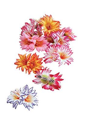 Bristol Novelty BA396 Multicolor Flower Hair Clip, Womens, One Size