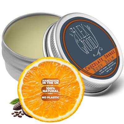 Balsamo per il corpo all'arancia e cioccolato│ 250 ml. Crema idratante al burro per il corpo 100% naturale. Realizzato a mano. Cruelty Free, senza olio di palma, senza plastica