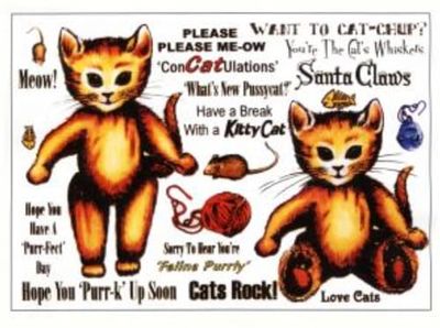 Creative Expressions Bear-ations Kitcat A5 Stamp Plate, Multicolour, One Size