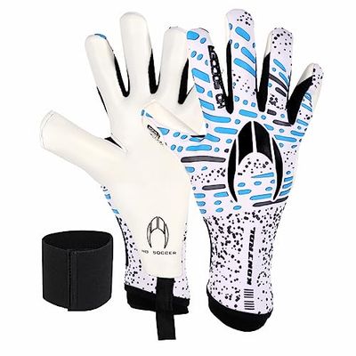 HO Soccer CONTROL Pro Keepershandschoenen, uniseks, volwassenen, wit/blauw, maat 7