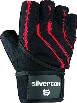 Silverton Power 4 handskar, unisex, 43710XXL, svart/röd, XXL