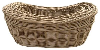Red Hamper Harvest Log Baskets, Wicker, Brown, 46 x 80 x 35 cm