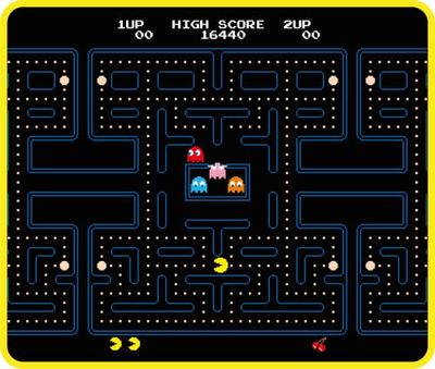 Konix Pac-Man Tapis de Souris Gaming 32 x 27 cm - Surface en Silicone 3D Ultra Fine - Base antidérapante en Caoutchouc - Noir et Jaune