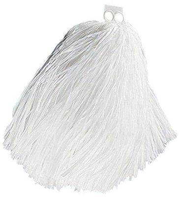 Widmann 1050B - Pom Pom zwykły kolor dla dorosłych unisexx, Cheerleaderka, Majorette, Fani, Włosi, Amerykanie, Tancerze, Szkoła Wyższa, Karnawał, Biały kolor