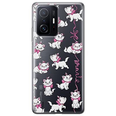 Ert Group Funda para teléfono móvil Xiaomi 11T 5G / 11T Pro 5G Original y con Licencia Oficial de Disney con diseño Marie 008 Adaptada a la Forma del teléfono móvil, parcialmente Transparente