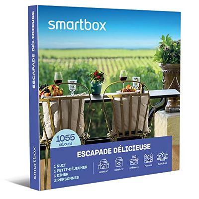 SMARTBOX - Coffret Cadeau Couple - Idée cadeau original : Séjour détente et gastronomie pour une escapade à deux inoubliable