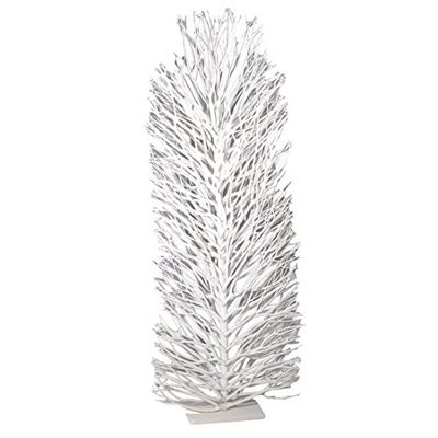 Vacchetti Giuseppe 6052690000 Albero Vimini Bianco con Base Quadro, 60x50x160 cm