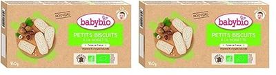 Babybio Petits Biscuits Noisette, 160g (Lot de 2)