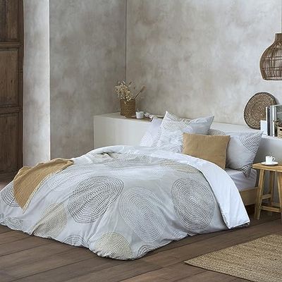 ETHERE Duvet Cover AIMI Bed 80 cm, Duvet Cover 140 x 200 cm, 100% Cotton 200 Thread Count, Extra Soft, Closure with Hidden Buttons.