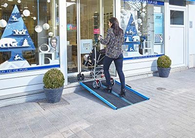 Mottez A380C10 oprijplaat 1.66 m Zwart/Blauw