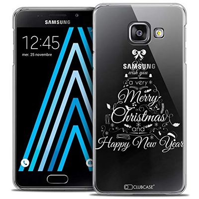 Caseink - fodral för Samsung Galaxy A3 2016 (A310) [Crystal HD mönster jul kollektion 2017 design kalligrafi - hårt - ultratunt - tryckt i Frankrike]