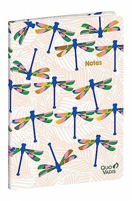 Quo Vadis 2371255Q - Cuaderno de notas Rayado horizontal A5 - 15x21cm BUTTERFLY Libelulas
