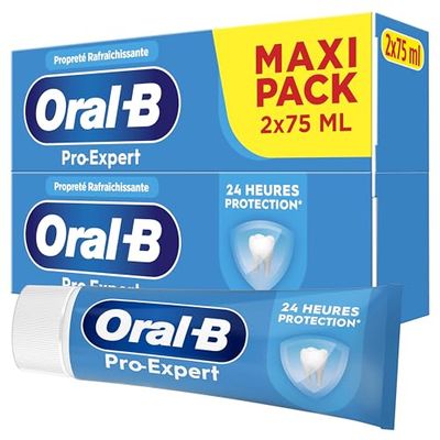Oral-B Dentifrice Nettoyage Intense Pro-Expert, Conçu Pour Protéger Les Gencives, Contre Taches En Surface, Brossage Des Dents Pour Une Protection Professionnelle, Multi Pack 2x75 ml