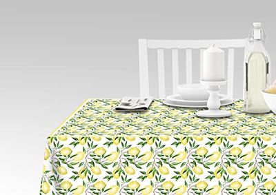 Doge Milano Nappe avec impression numérique, 100% Made in Italy Nappe antidérapante pour salle à manger, lavable et antitache, Modèle Hermes - Romeno, cm 180x140