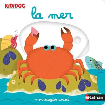 Mon imagier animé Kididoc - la mer - nouvelle édition - Dès 1 an