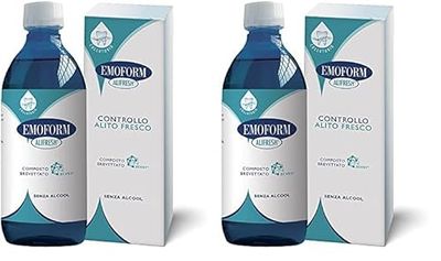 Emoform, Collutorio Alifresh per il Controllo dell'Alito Fesco - 300 ml (Confezione da 2)