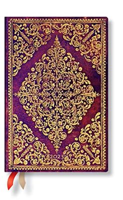 Paperblanks 12 Month Planners 2023 Viola | Day-at-a-Time | Mini (95 × 140 mm)