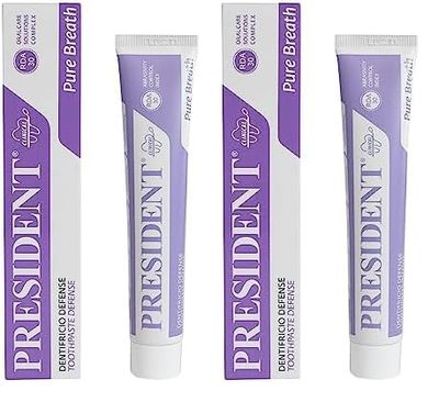 President DENTIFRICIO DEFENSE Antiplacca, Antibatterico e Antialitosi. Ideale per chi ha problemi di alito cattivo o come mantenimento dopo il trattamento d’urto alla Clorexidina. RDA 30-75 ml
