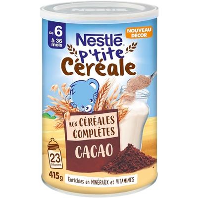 NESTLE P'tite Céréale Saveur Cacao 415g