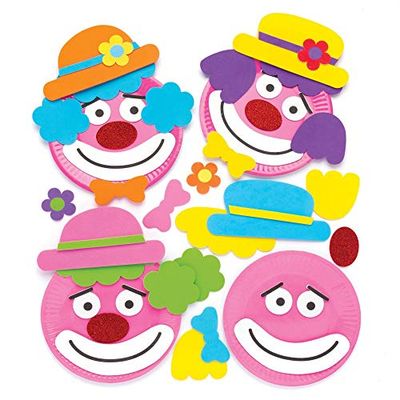 Baker Ross AW475 Kit de Plaques de Clown Assorties