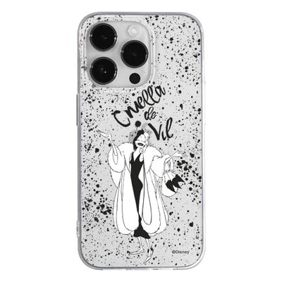 ERT GROUP mobiltelefonfodral för Apple Iphone 14 PRO originalt och officiellt licensierat Disney mönster Cruella 001 optimalt anpassad till formen på mobiltelefonen, gedeeltelijk transparant